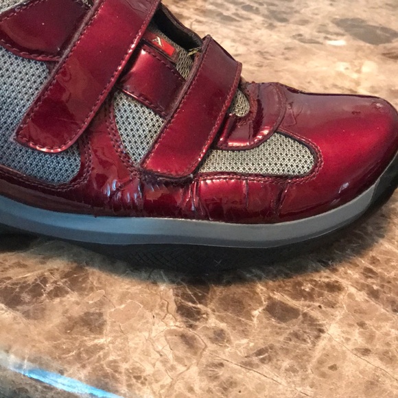 Burgundy Original Prada’s Size 8 - Picture 7 of 8